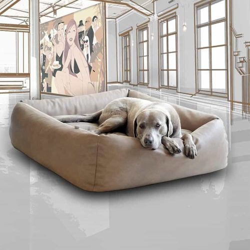 leather dog bed - pet.interiors