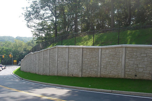 Reinforced concrete retaining wall - The Fort Miller Co. - steel / modular / prefab