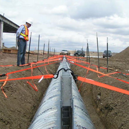 Galvanised steel channeling - SLOTTED - Contech - for drainage systems