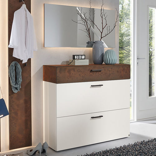 Contemporary shoe cabinet - ODESSA - Musterring - free-standing / lacquered wood / home