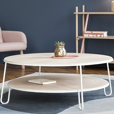 Contemporary coffee table - EUGENIE - Harto - oak / MDF / marble