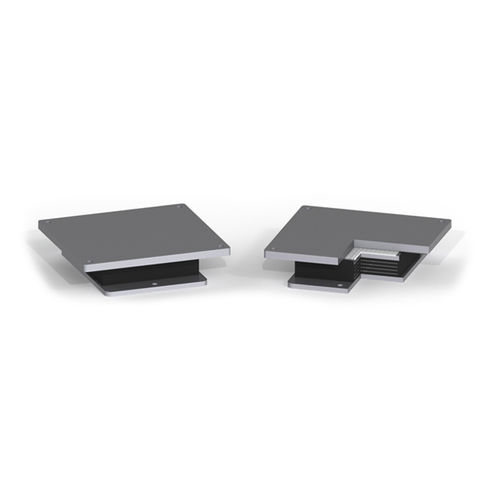 Structural bearing pad - E-LINK E - Agom Metal Rubber engineering - PTFE / elastomer