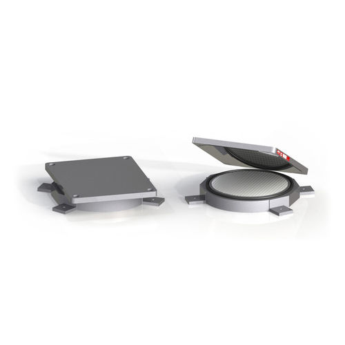 Multi-directional bearing pad - V-MAX : AGPM - Agom Metal Rubber engineering - pot / steel