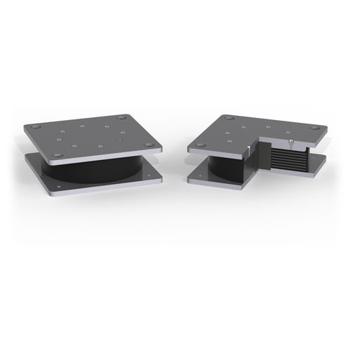 Structural bearing pad - E-SAFE : LRB - Agom Metal Rubber engineering - anti-vibration / seismic / elastomer