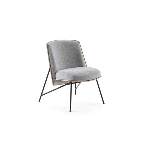 Contemporary chair - TINKER - prostoria - indoor / fabric / leather