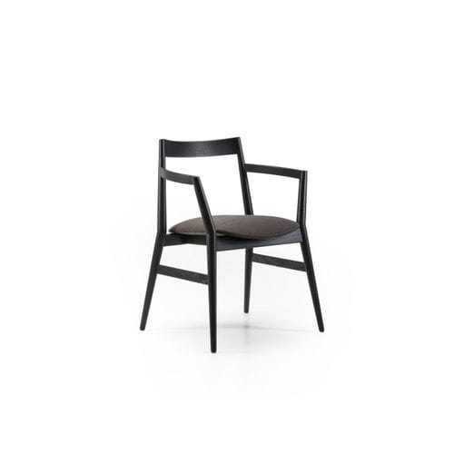 Contemporary chair - DOBRA - prostoria - indoor / fabric / leather