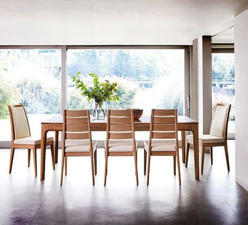 Contemporary dining table - ROMANA - ercol - oak / rectangular / extending
