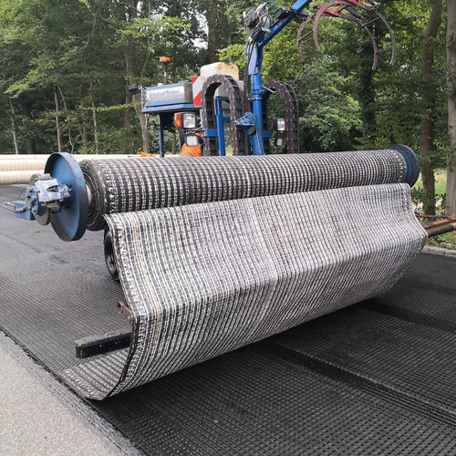Reinforcement geogrid - SamiGrid® - Huesker - for foundation / flaw / composite