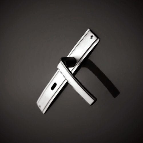 Door handle - GARANTI - M&T 1997, a.s. - brass / contemporary