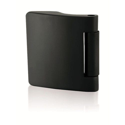 Glass door hinge - TRINITY - M&T 1997, a.s. - titanium / brass / black