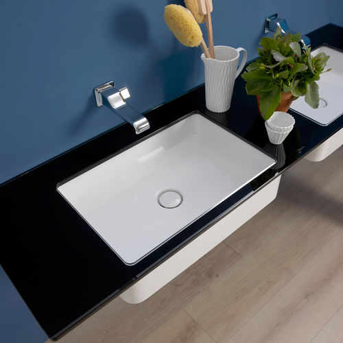 Undercounter washbasin - MINIWASH 60 - FLAMINIA - ceramic / rectangular / without hole
