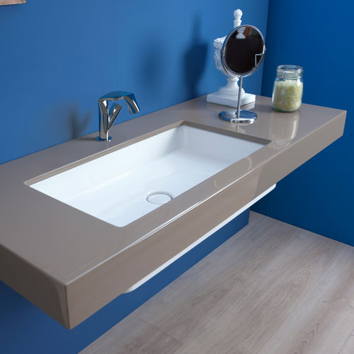 Undercounter washbasin - MINIWASH 75 - FLAMINIA - ceramic / high-gloss / matte finish