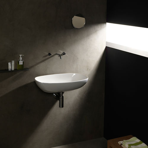 Wall-mounted washbasin - NUDASLIM 60 - FLAMINIA - ceramic / high-gloss / matte finish