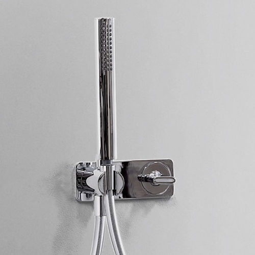 Shower mixer tap - NOKÈ  - FLAMINIA - built-in / chromed metal / brass