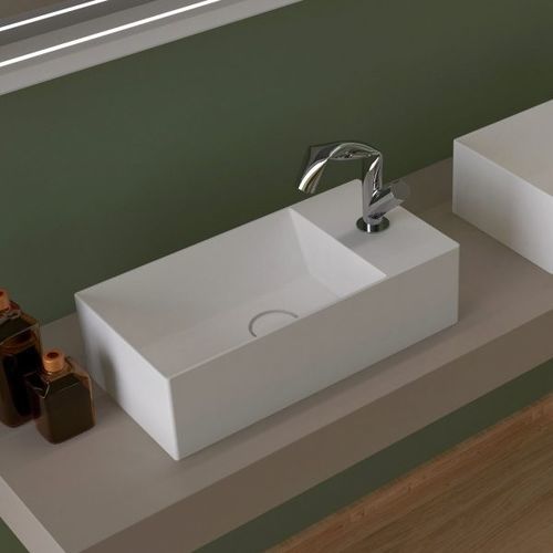 Countertop washbasin - APPLIGHT 5025 - FLAMINIA - ceramic / rectangular / 1-hole