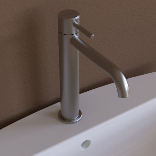 Washbasin mixer tap - ST3055ACC - FLAMINIA - countertop / stainless steel / brushed stainless steel
