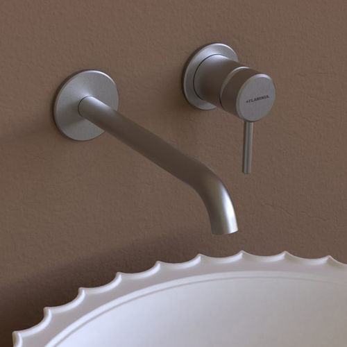 Washbasin mixer tap - ST3059ACC - FLAMINIA - wall-mounted / built-in / stainless steel