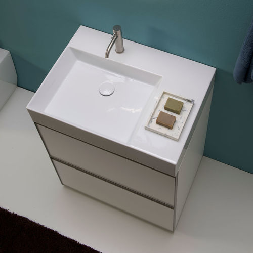 Countertop wash basin - APPLIGHT 7051 - FLAMINIA - wall-hung / ceramic / single