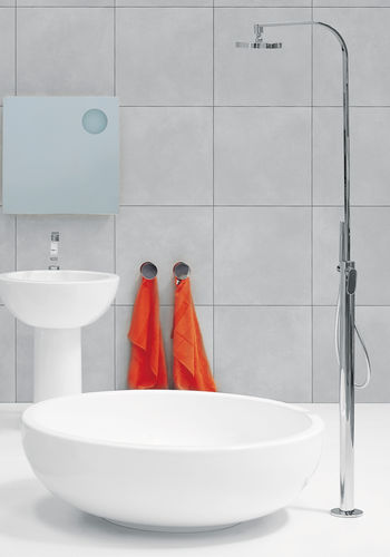 Floor-mounted shower set - ONE   - FLAMINIA - contemporary / with hand shower / rain