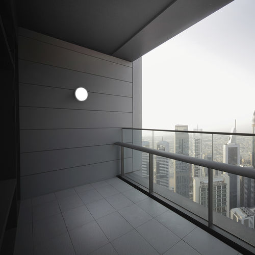 Contemporary wall light - BEN - Esse-ci - outdoor / aluminum / acrylic