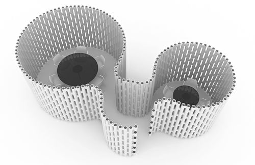 Polypropylene room divider - LINK  - Movisi - commercial / indoor / free-standing