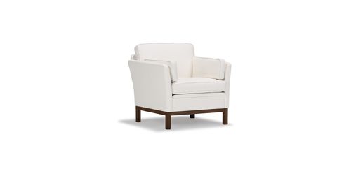 Traditional armchair - WINDSOR - LK Hjelle - polyurethane / with washable removable cover