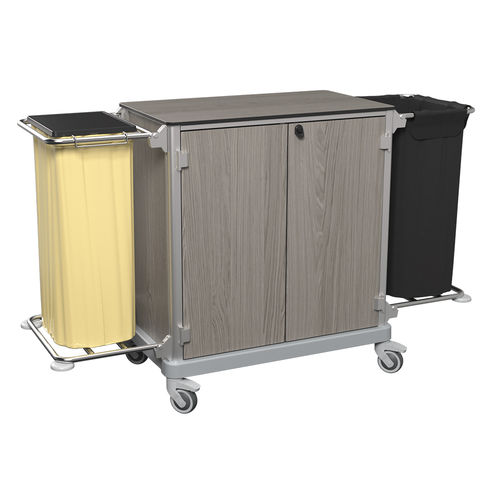 Cleaning trolley - MIRAI L KIT + - CADDIE HOTEL - for hotel / aluminum / HPL