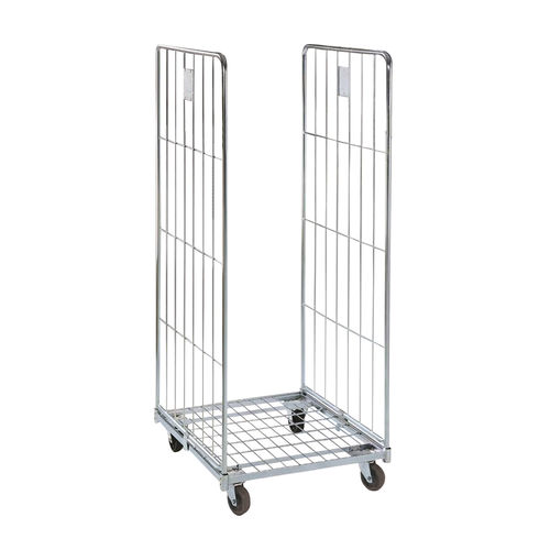 Linen trolley - ROLL BASE - CADDIE HOTEL - for hotel / galvanised steel