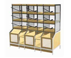 Baked goods display rack - PANINO GOLF - Bizzarri SRL  - wooden / for shop