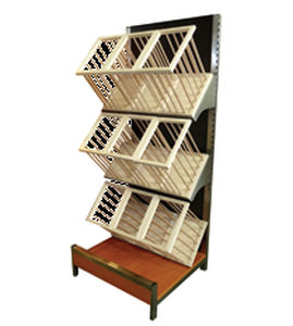 Baked goods display rack - BAGUETTA - Bizzarri SRL  - wooden / for shop
