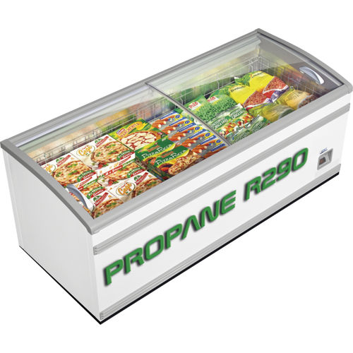Island refrigerated display case - SOUND CRYSTAL GREEN ENERGY - Bonnet Neve  - for shop