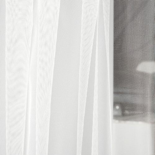 Plain sheer curtain fabric - V3473-V3473/300 - Englisch Dekor HandelsgmbH & Co. KG  - PES / fire-rated / home