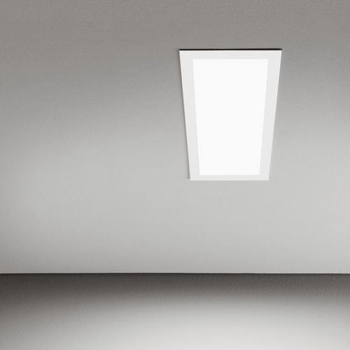 Recessed ceiling light fixture - SIMPLY FLUO - MACROLUX SRL  - fluorescent / rectangular / sheet steel
