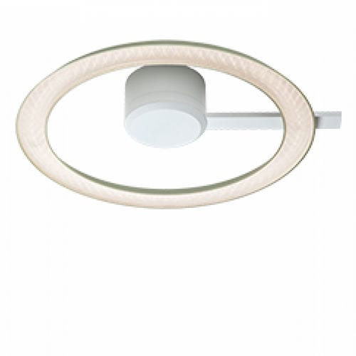 Contemporary ceiling light - YANO - OLIGO - round / glass / aluminum
