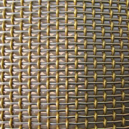 Brass woven wire fabric - BROCKLEBANK 5/2 - Sunon International Trade Co.,Ltd - for curtains / for facade / solar shading