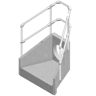 Reinforced concrete head wall - H3C - Althon - precast