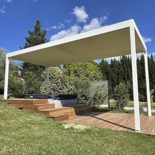 self-supporting pergola - AXIUM solutions aluminium