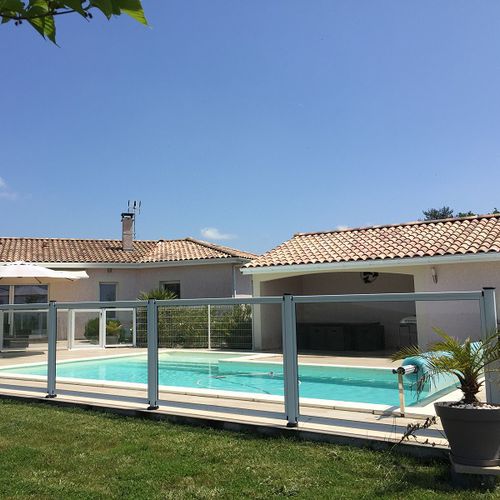 Pool barrier - SWIM PARK SP01-V - AXIUM solutions aluminium - protective / fixed / aluminum