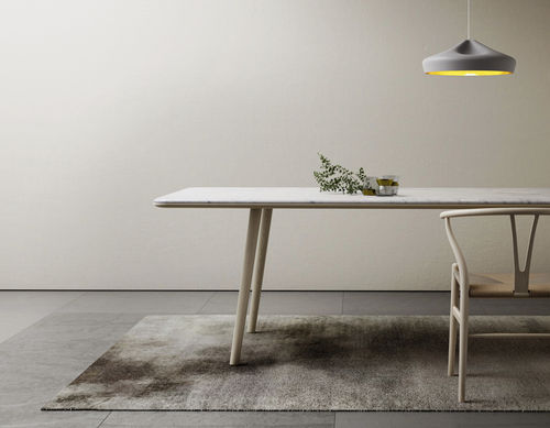 Contemporary dining table - ARIN - RETEGUI - marble / stainless steel / rectangular