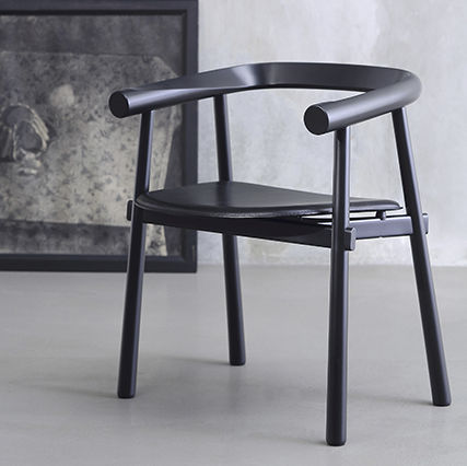Contemporary chair - ALTAY  - Coedition - indoor / leather / beech base