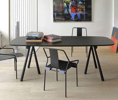 Contemporary table - ALTAY - Coedition - ash / wood veneer / ash base