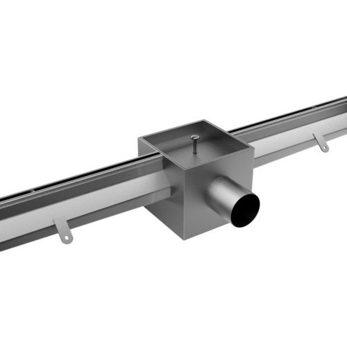 Drainage channel with central slot - 1460 - Inoxsystem S.r.l. - stainless steel grate / floor / custom-made