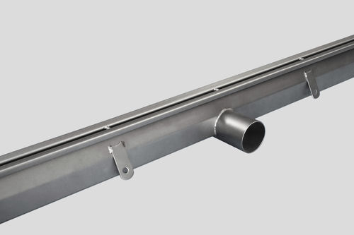 Drainage channel with central slot - 1350 - Inoxsystem S.r.l. - stainless steel grate / floor