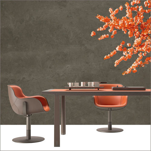 Contemporary chair - ALMA  - DIMENSIONE CHI WING LO - indoor / fabric / leather