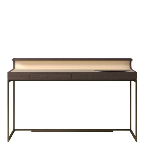 Free-standing desk - PLAI - DIMENSIONE CHI WING LO - contemporary / natural oak / sucupira