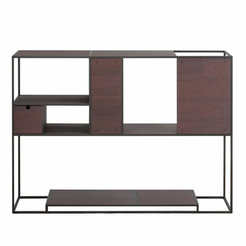 Contemporary shelf - TOMI - DIMENSIONE CHI WING LO - wooden / metal / Solid Surface