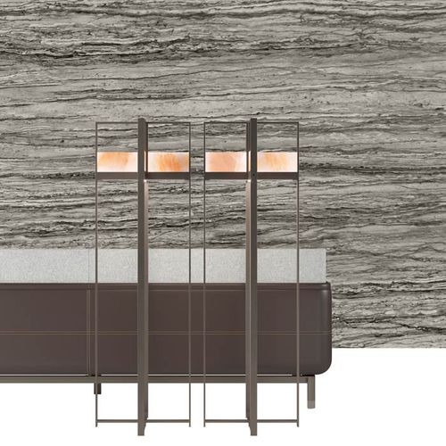 Floor-standing lamp - EGLI  - DIMENSIONE CHI WING LO - metal / contemporary / corded
