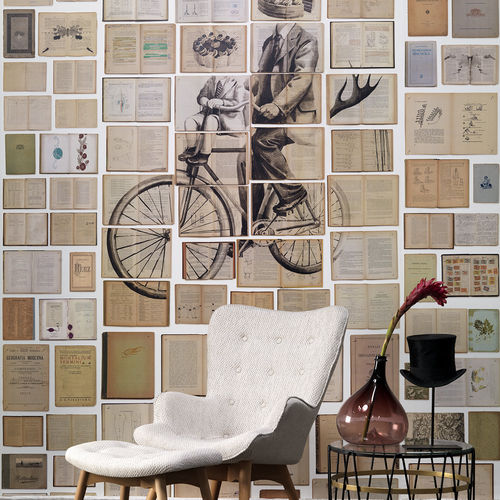Traditional wallpaper - EKA-03 - NLXL - vintage / patterned / 3D effect
