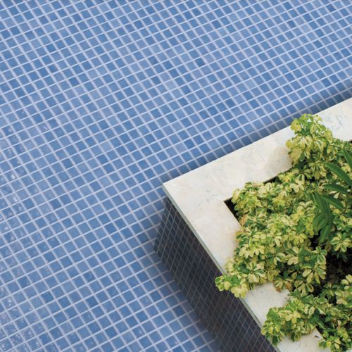 Outdoor mosaic tile IRIDIS 21 Mosavit floor / glass / patterned