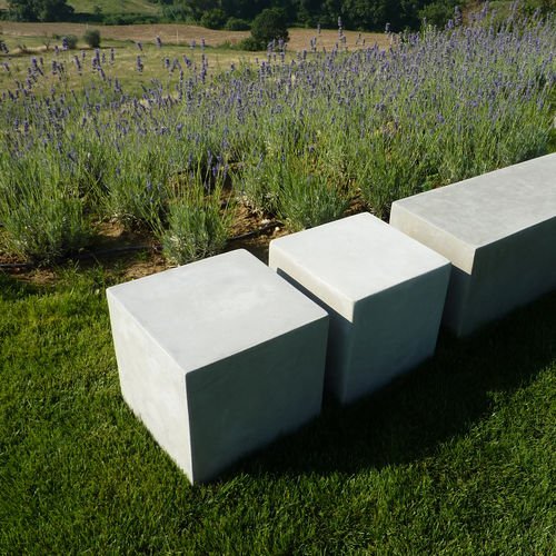 Contemporary coffee table - BASIC.7.40  - LOVECEMENT - cement / square / home